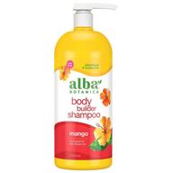 🍊 32 oz alba botanica body builder shampoo with mango (packaging may vary) logo