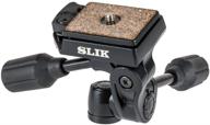 📷 slik sh-704e: compact all-metal 3-way pan head with quick release – premium quality photography accessory logo