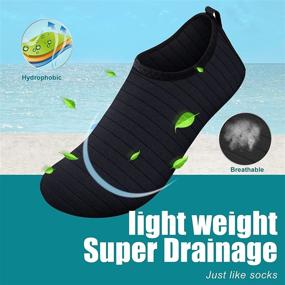 img 2 attached to Metog Men Women Water Shoes: Quick-Dry Aqua Socks for Sport, Beach, Swim, Surf, and Yoga