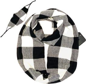 img 4 attached to Infinity Scarf with Zipper Pocket: Stylish Women's Accessory for Scarves & Wraps