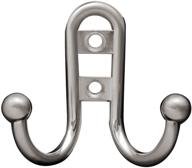 versatile and stylish liberty hardware b46115z-sn-c double prong robe hook: ball end, single, satin nickel for organized spaces logo