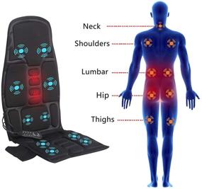 img 1 attached to 🌸 Relax and Unwind with our Vibration-Back-Massager with Heat: A Back-Massage-Cushion Ideal for Home Office Use
