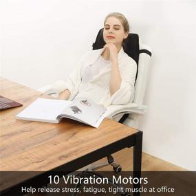 img 2 attached to 🌸 Relax and Unwind with our Vibration-Back-Massager with Heat: A Back-Massage-Cushion Ideal for Home Office Use