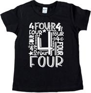 birthday toddler kids fourth t shirt boys' clothing : tops, tees & shirts logo