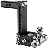 🚚 фаркопы b&w trailer hitches tow & stow - 2" приемник, три шара (1-7/8" x 2" x 2-5/16"), 9" понижение, 10,000 gtw - ts10050b логотип