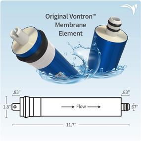 img 1 attached to 💧 Улучшите фильтрацию воды с помощью картриджа замены обратного осмоса с мембраной Vontron