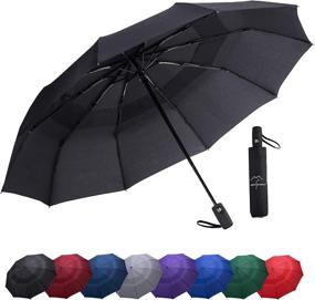 img 4 attached to 🌂 Ultimate Protection: NOOFORMER's Windproof Travel Umbrella - Fully Automatic