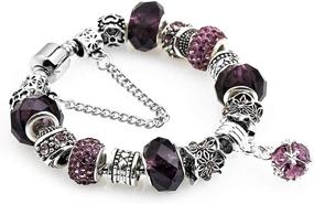 img 3 attached to 💎 Elegant Enamel Bracelet: Sparkling European Crystal Jewelry for Girls