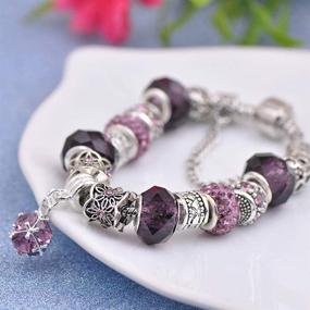 img 2 attached to 💎 Elegant Enamel Bracelet: Sparkling European Crystal Jewelry for Girls