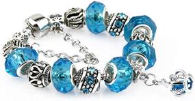 img 1 attached to 💎 Elegant Enamel Bracelet: Sparkling European Crystal Jewelry for Girls