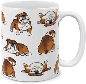 img 4 attached to 🐶 Discover Playful Postures: MUGBREW English Bulldog Mug