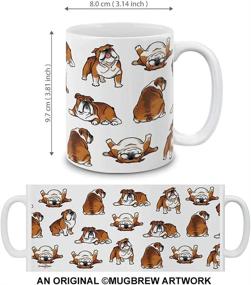 img 1 attached to 🐶 Discover Playful Postures: MUGBREW English Bulldog Mug