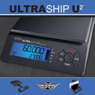 📦 ultraship u2 60 lb black scale by my weigh scmultra2-60 055 logo