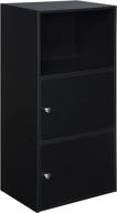 🔲 black xtra storage 2 door cabinet by convenience concepts логотип