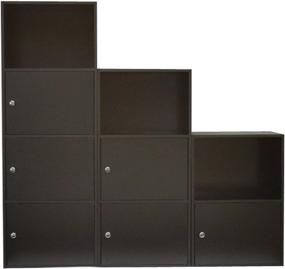 img 1 attached to 🔲 Black Xtra Storage 2 Door Cabinet by Convenience Concepts