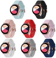 🌌 teckmico 8pcs galaxy watch active/active 2 bands: affordable replacement bands for samsung galaxy watches logo