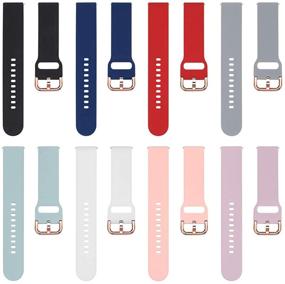 img 3 attached to 🌌 TECKMICO 8PCS Galaxy Watch Active/Active 2 Bands: Affordable Replacement Bands for Samsung Galaxy Watches