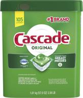 🧼 cascade original dishwasher pods, actionpacs detergent tablets, fresh scent, 105-count logo