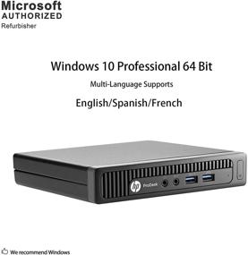 img 2 attached to 💻 Сертифицированный Обновленный Настольный Компьютер HP EliteDesk 705 G1 Mini AMD - 8 ГБ ОЗУ, Windows 10 Pro - Мощная Производительность на 3.1ГГц