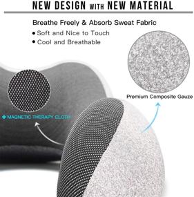 img 2 attached to 🌙 Vento Memory Foam Travel Pillow - Airplane Neck Pillow for Air Travel, Compact & Adjustable - Memory Foam Neck Pillow, Air Plane Travel Kit with Earplugs, Eye Masks, and Portable Bag - Comfort Compressible
