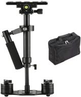 🎥 sutefoto s40 handheld stabilizer steadicam pro version for camera video dv dslr nikon canon, sony, panasonic with quick release plate - ultimate stability in black logo