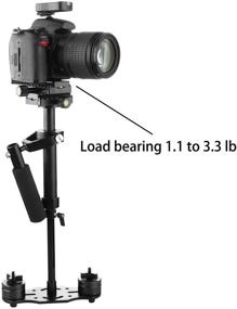 img 3 attached to 🎥 SUTEFOTO S40 Handheld Stabilizer Steadicam Pro Version for Camera Video DV DSLR Nikon Canon, Sony, Panasonic with Quick Release Plate - Ultimate Stability in Black