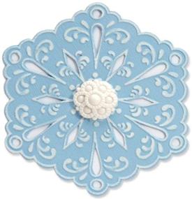 img 1 attached to ⛄ Sizzix 657366 Bigz Die: Snowflake #4 by Beth Reames, Blue - With Bonus Textured Impressions