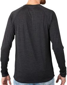 img 3 attached to MERIWOOL Mens Layer Sleeve Henley