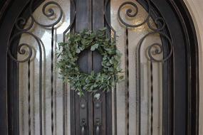 img 3 attached to 🌿 Admired By Nature: Exquisite 24" Artificial Season Wreath in Enchanting Green Olive