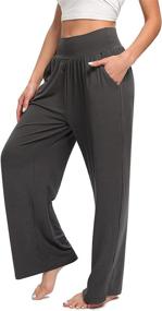 img 1 attached to High Waist Women's Sweatpants by OLIKEME - Lounge, Stretch, and Casual Yoga Pants with Pockets