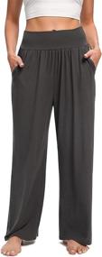 img 3 attached to High Waist Women's Sweatpants by OLIKEME - Lounge, Stretch, and Casual Yoga Pants with Pockets