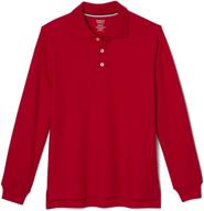 👕 french toast boys' long-sleeve pique polo shirt: classic style and comfort logo