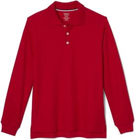 img 3 attached to 👕 French Toast Boys' Long-Sleeve Pique Polo Shirt: Classic style and comfort