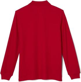 img 2 attached to 👕 French Toast Boys' Long-Sleeve Pique Polo Shirt: Classic style and comfort