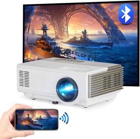 img 4 attached to Wireless Projector Bluetooth Portable Widescreen