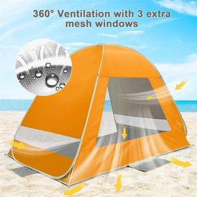 img 1 attached to 🌞 G4Free Upgraded Pop Up Beach Tent - Ultimate 2-3 Person Automatic Sunshade with UPF 50+ Protection - Lightweight Cabana Canopy for a Perfect Shade Shack Experience!