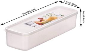 img 3 attached to 🍝 2-Piece Pasta Storage Container Set – Kitchen Spaghetti Food Storage Box with Lid for Spaghetti, Noodles, Pasta, Eggs, Fruits, Snacks