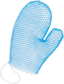 img 3 attached to Supracor Spa Bath Mitt: Ultimate Body Exfoliator & Face Scrub Sponge, Blue - Unveil Glowing Skin!