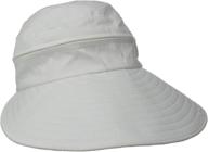 🌞 optimize max sun protection: physician endorsed women's naples cotton packable cap & visor sun hat, upf 50+ rated logo