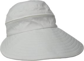 img 4 attached to 🌞 Optimize Max Sun Protection: Physician Endorsed Women's Naples Cotton Packable Cap & Visor Sun Hat, UPF 50+ Rated