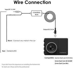 img 3 attached to 🔌 Premium Dash Cam Hardwire Kit for Garmin 010-12530-03 Power Cord: Compatible with Garmin Dash Cam 45 55 65W 46 56 66W & Garmin Dash Cam Mini Power Cable 010-12530-01