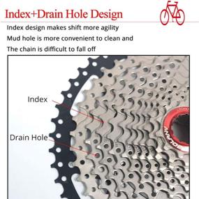 img 2 attached to 🚵 Bolany Mountain Bike Cassette: Lightweight 8/9/10/11 Speed 11-40/42/46/50T - Compatible with Shimano/SRAM/FSA/Campagnolo/KMC XC AM DH MTB Chains