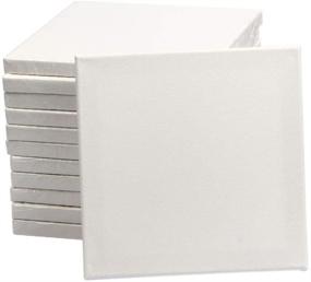 img 4 attached to 🎨 Stretched Canvas 8x8” - Pack of 12 Triple Primed Art Canvases for Painting, Suitable for Kids, Adults, Students, and Professionals