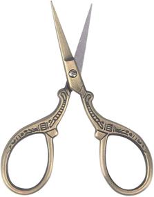 img 1 attached to BIHRTC 3.6 Inch Sewing Scissors for Embroidery, Crafting, and Needlework - 🧵 Small DIY Tools for Threading, Shearing, Artwork, and Handcraft - Paper Cutting Scissors Included