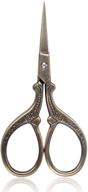 bihrtc 3.6 inch sewing scissors for embroidery, crafting, and needlework - 🧵 small diy tools for threading, shearing, artwork, and handcraft - paper cutting scissors included logo