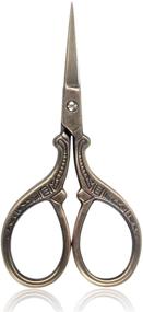 img 4 attached to BIHRTC 3.6 Inch Sewing Scissors for Embroidery, Crafting, and Needlework - 🧵 Small DIY Tools for Threading, Shearing, Artwork, and Handcraft - Paper Cutting Scissors Included