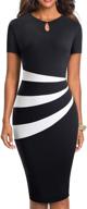 👗 vintage bodycon sheath dress - homeyee women's work business party office dress b498 logo