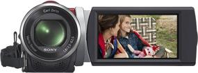 img 3 attached to 📹 Sony HDR-CX210 Handycam: Видеокамера высокой четкости с 5,3 МП, 25-кратным оптическим зумом (красная) - модель 2012