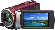 📹 sony hdr-cx210 handycam: видеокамера высокой четкости с 5,3 мп, 25-кратным оптическим зумом (красная) - модель 2012 логотип