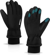 🧤 winter gloves with anti-slip silicon gel, touchscreen compatible, windproof & thermal snow gloves logo